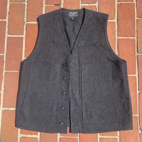 Vintage Filson 100% Wool Men’s Vest - Picture 2 of 11